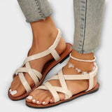 Edeltraud - Sandalen mit Kreuzriemen