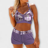 Aaltje - Geripter Bikini mit hoher Taille
