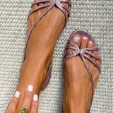 Rita | Goldene Sandalen Eleganz des Sommers