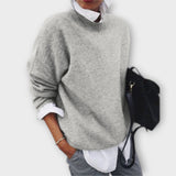 Loredana - Olivgrüner weicher Pullover
