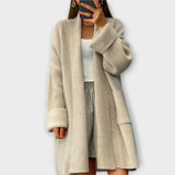Euphemia - Beiger langer Cardigan
