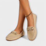 Liesbeth - Schwarze Loafer mit Spange