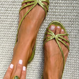 Rita | Goldene Sandalen Eleganz des Sommers