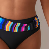 Azuur - Lebhafter Streifenprint mit schmeichelnder hoher Taille